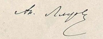 Anatoly Lyadov's signature