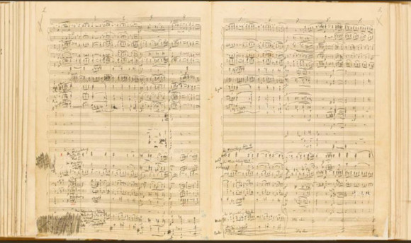 manuscript by Sergei Rachmaninoff